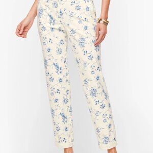 Talbots - Relaxed Chino in Bird and Floral Toile Pattern